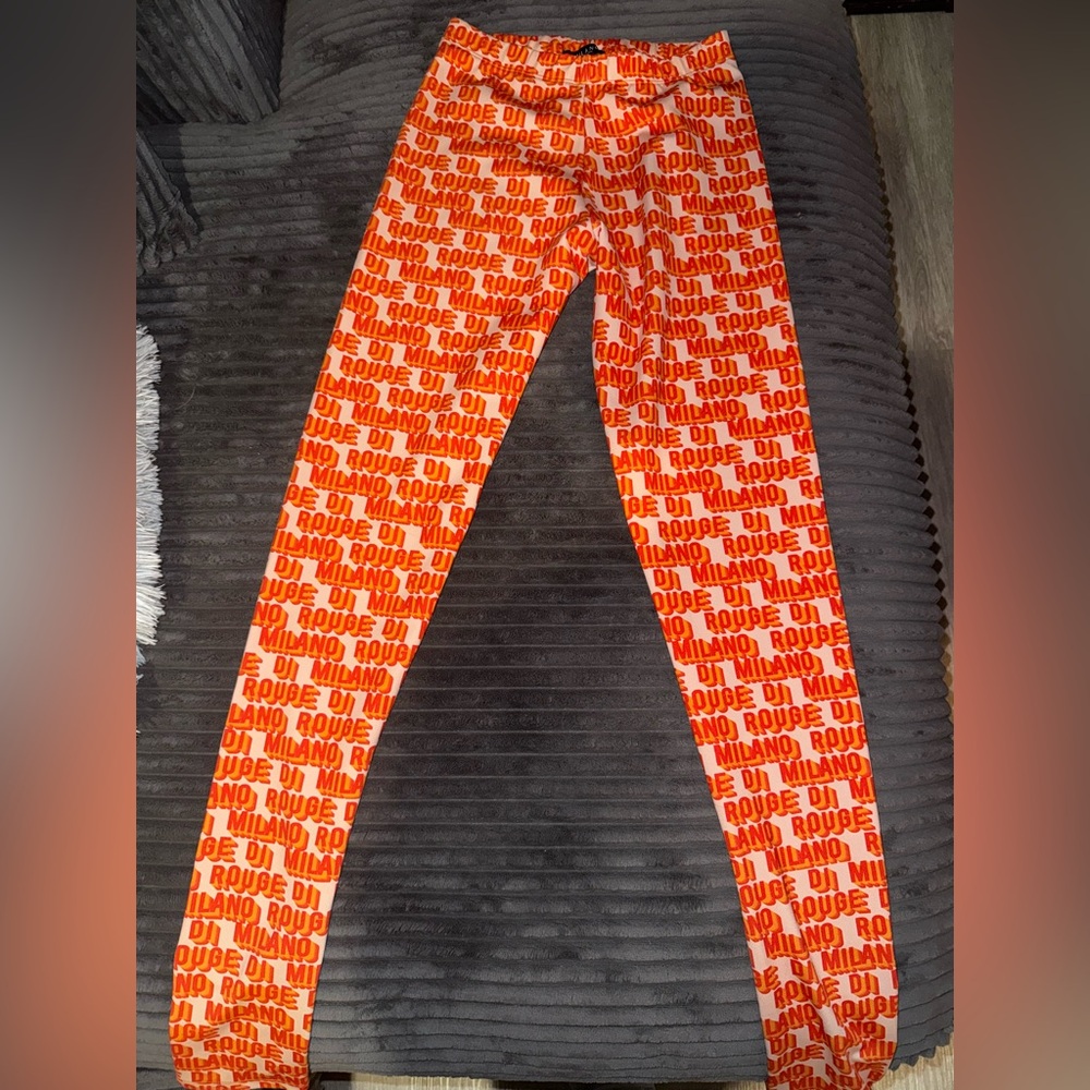 Milano Vibrant Orange Leggings
